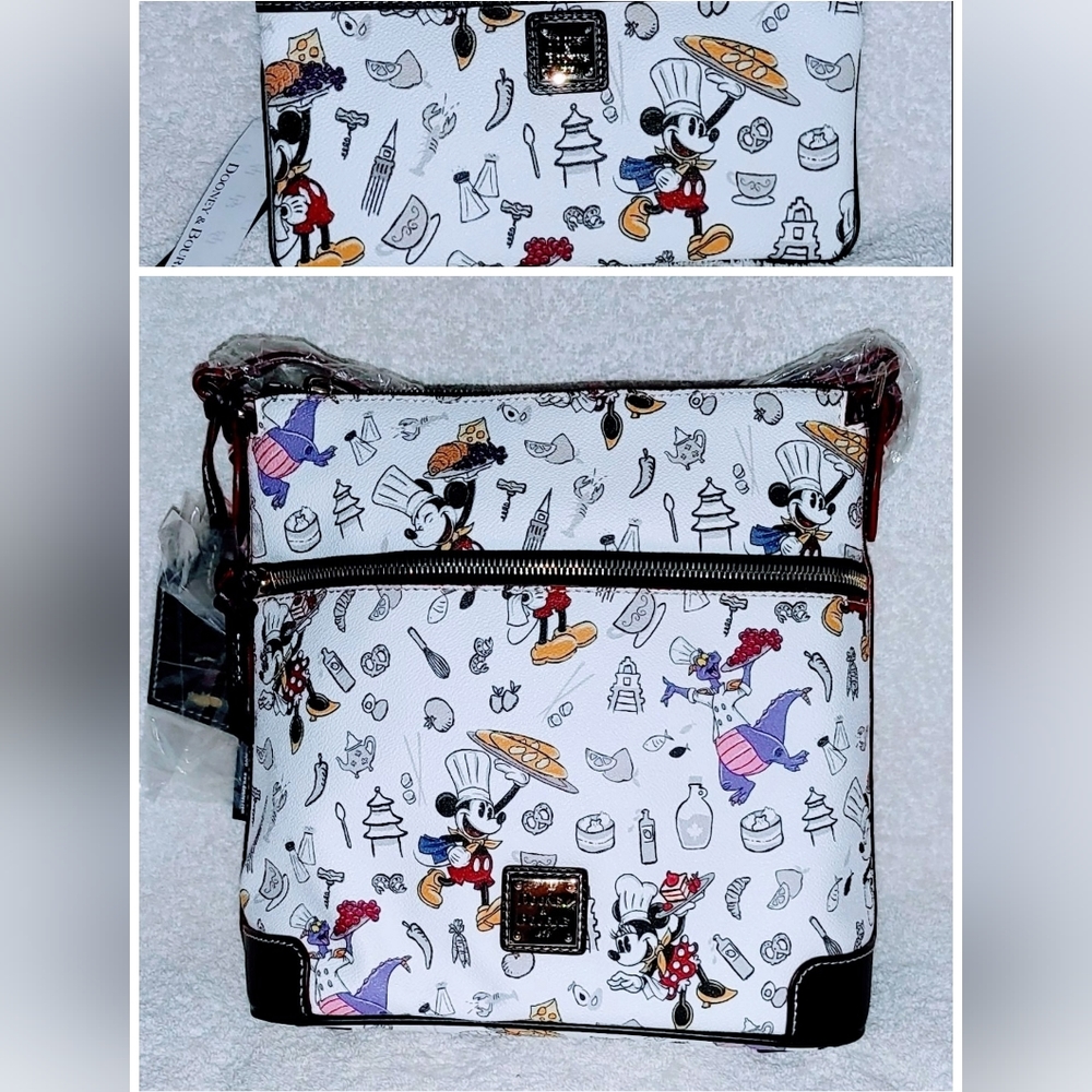 2pc New Dooney and Bourke Disney 2018 Food & Wine Purse & Wristlet/Wallet
